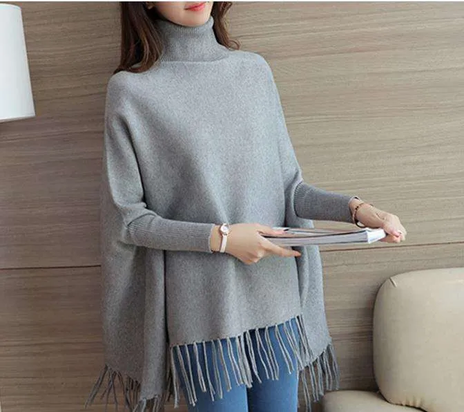 women sweater 100 wool winter turtleneck knit sweater -2