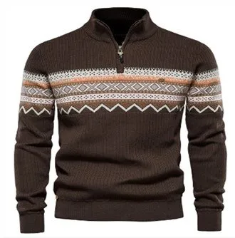 Φερμουάρ Μισό Πουλόβερ Λαιμού